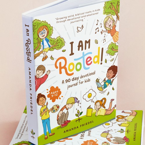 Coloring design with the title 'I Am Rooted! Kids Devotional '