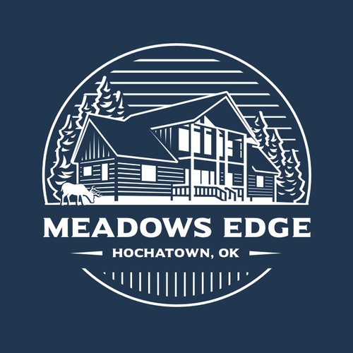 Vacation logo with the title 'Meadows Edge Logo'