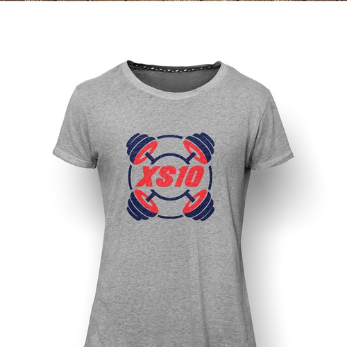 Bodybuilding design with the title 'Logo for xs10'