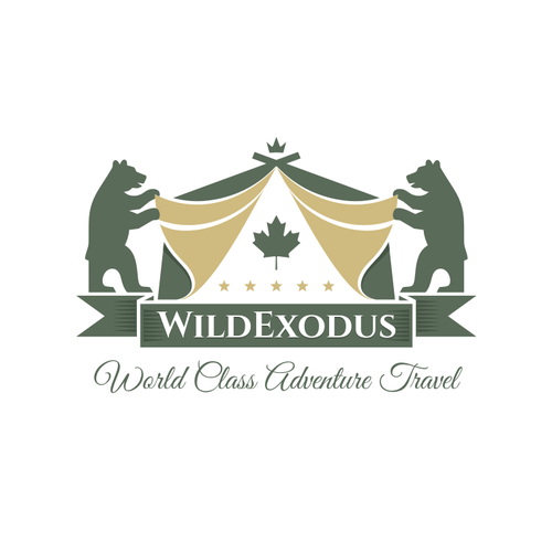 Camping design with the title 'WildExodus'