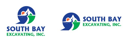 Excavator logo with the title 'Logo design for an excavating business'