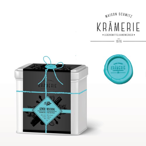 Spice design with the title 'Packaging Spice'