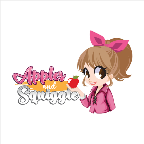 Apple logo with the title 'Apples and Squiggle'