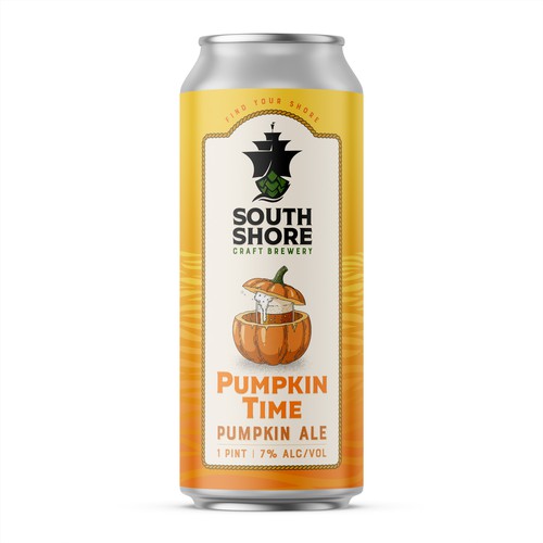 Label with the title 'South Shore Craft Brewery'