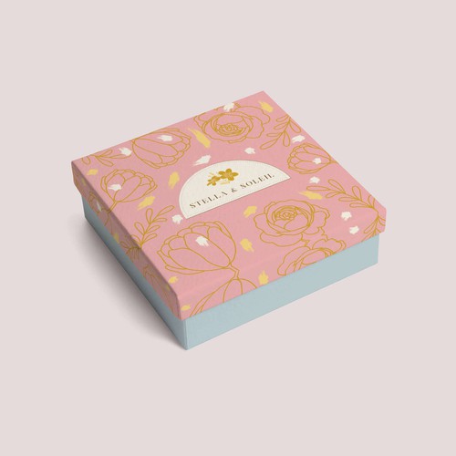 Girly packaging with the title 'Jewelry box design for girls'