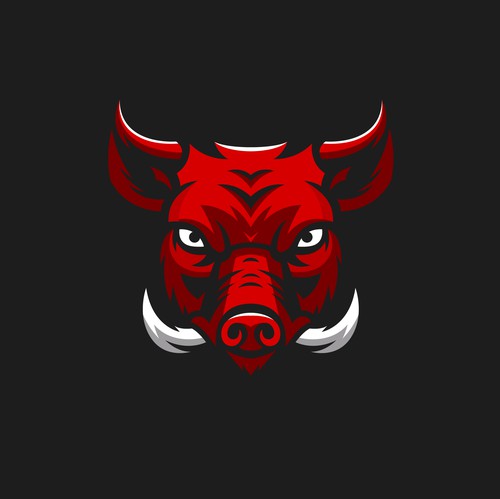 Boar logo with the title 'boar mascot'