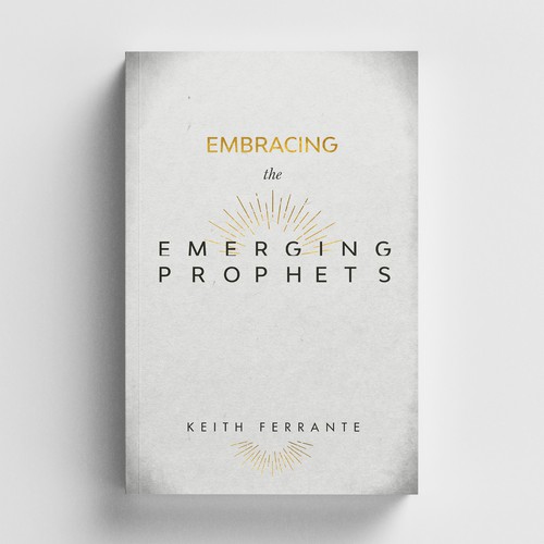 Texture design with the title 'Book Cover for Embracing The Emerging Prophets'