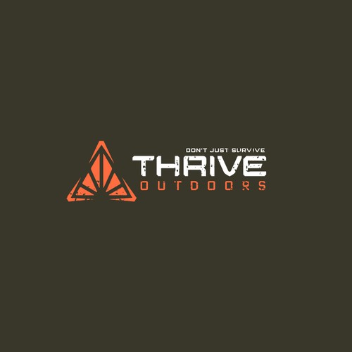Abstract logo with the title 'Logo for Thrive Outdoors'