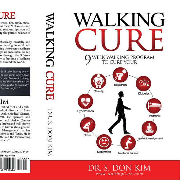 Diabetes design with the title 'WALKING CURE'