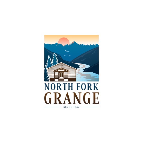 Charity logo with the title 'North Fork Grange '