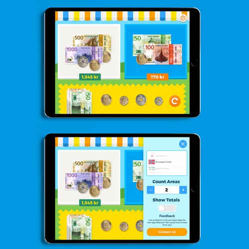 Exciting design with the title 'Counting Money App'