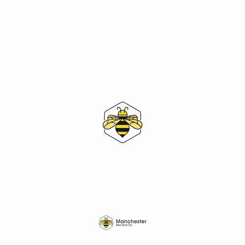 Tidy design with the title 'manchester bee sock co'