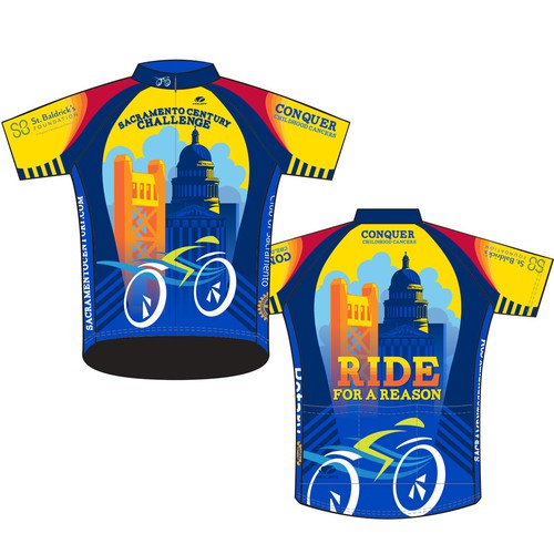 Cycle design with the title 'Cycle Jersey Design'
