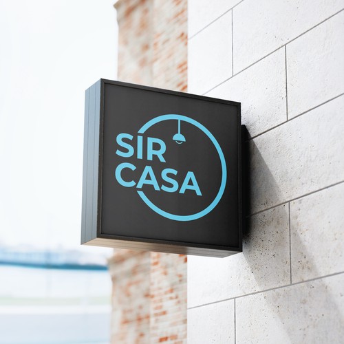 Lamp design with the title 'Sir Casa Logo'