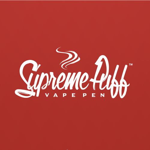 Vapor logo with the title 'Supreme Puff Logo Design'