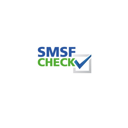 Check mark logo with the title 'rebranding logo smsf check'