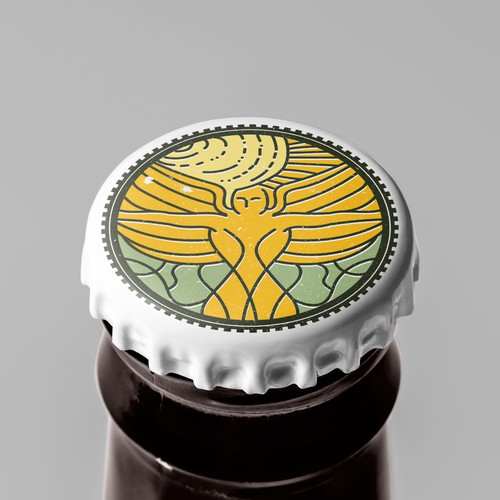 Elegant logo with the title 'Andělský pivovar'