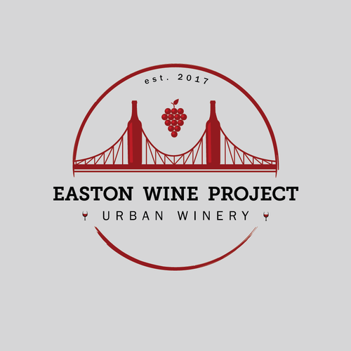 Winery logo with the title 'Logo concept for an Urban Winery'