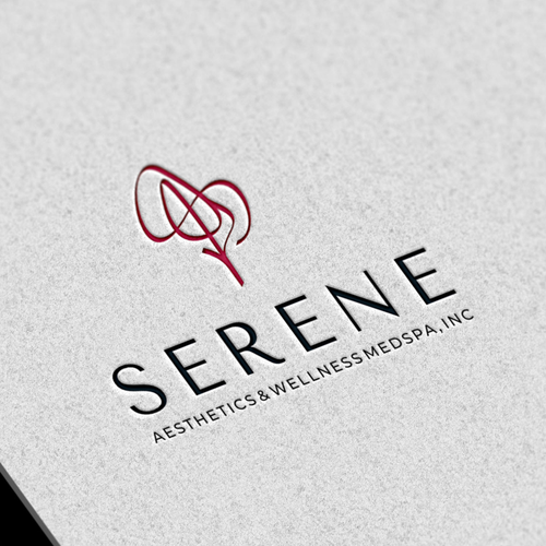 Symbolic design with the title 'Serene Aesthetics & Wellness MedSpa, Inc'