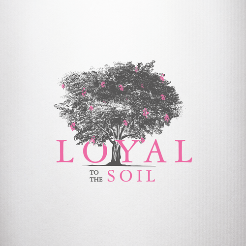 Alcohol logo with the title 'Loyal to the soil -Australian wine'