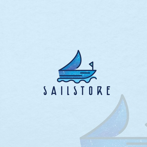 Sail logo with the title 'sailstore'