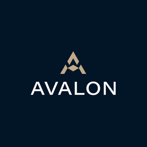 Yacht logo with the title 'AVALON'