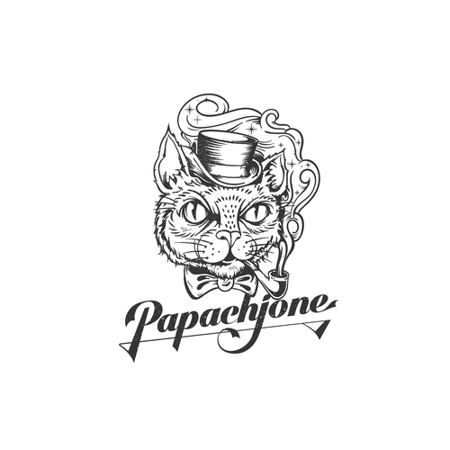 Clothing logo with the title 'papachjone logo'