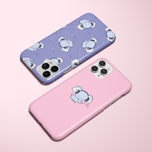 Kawaii design with the title 'Phone case design'