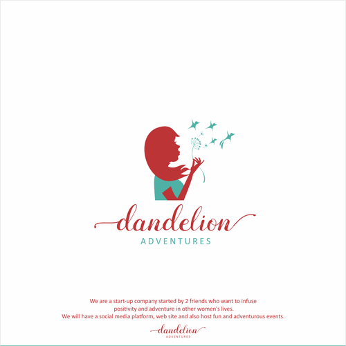 Dandelion design with the title 'Meaningful design for a start up company'