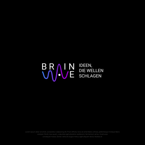 Brain brand with the title 'Simple logo concept '