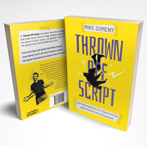 Collage book cover with the title 'Thrown Off Script'