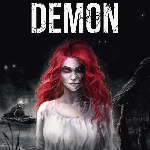 Book cover with the title '  The Frog Demon'