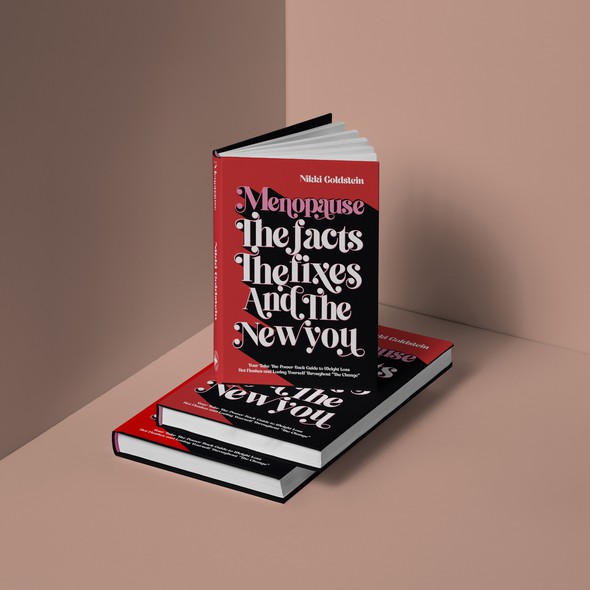 Publishing design with the title 'MENOPAUSE BOOK COVER DESIGN'