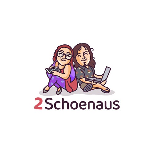 Tablet design with the title '2 Shoenaus'