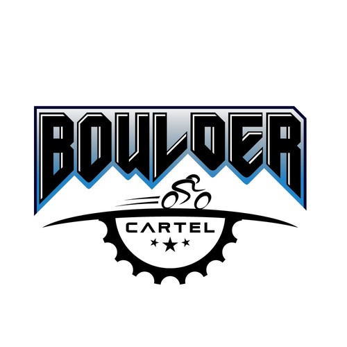 Word art design with the title 'Boulder cartel fitness group'