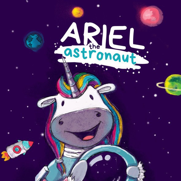 Brush design with the title 'Book for the kids'