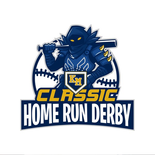 Baseball logo with the title 'Winner of KM Classic Home Run Derby Contest'