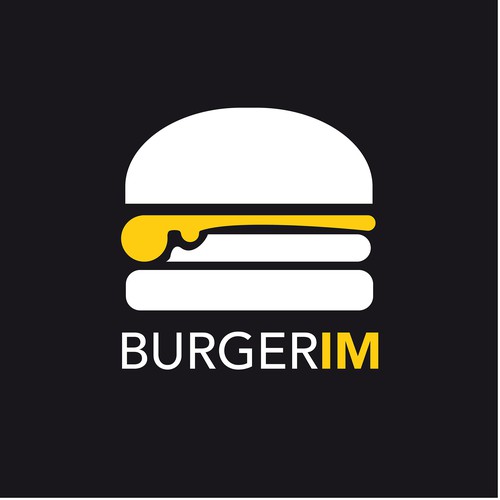 Black background logo with the title 'BURGERIM'
