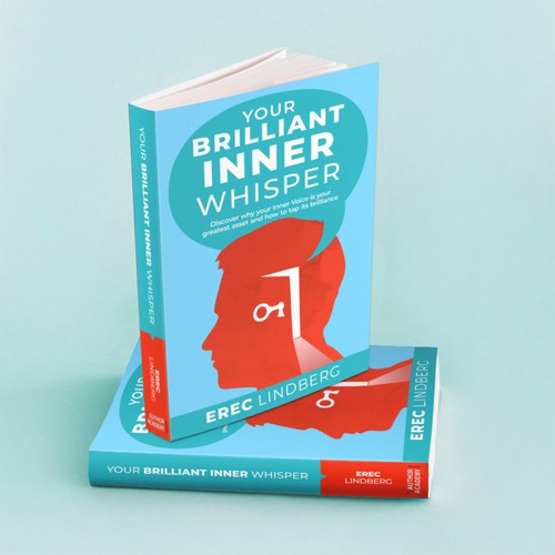 Silhouette book cover with the title 'A flat illustration book cover'