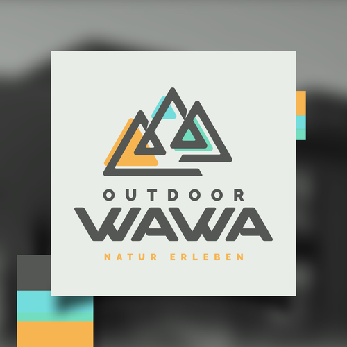 Tent design with the title 'Adventure Logo'