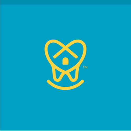 Smile logo with the title 'Dental Care logo'