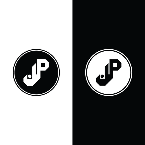 Mechanical logo with the title 'Geometric logo concept for JP Smart Repair'