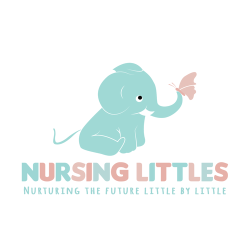 Baby elephant design with the title 'logo for nursery store'
