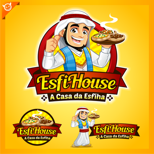 Scanning logo with the title 'EsfiHouse LOGO for Restaurant at middle east'
