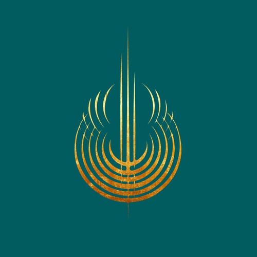 3D gold logo with the title 'Iconic Symbol for REMEMBRANCE, a bi-annual Transformational Community Festival'