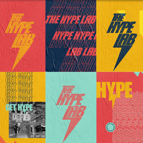 Creative brand with the title 'HYPE Brand Identity'