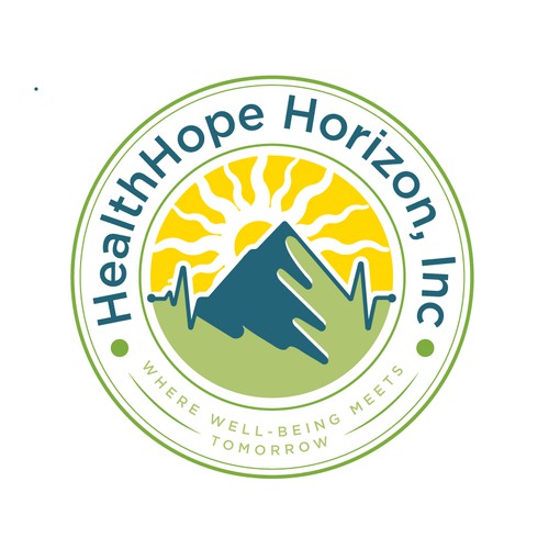 Horizon logo with the title 'HealthHope Horizon, Inc Logo Design'