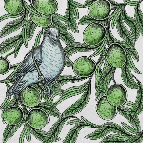 Pencil artwork with the title 'The hand-drawn artistic poster illustration'