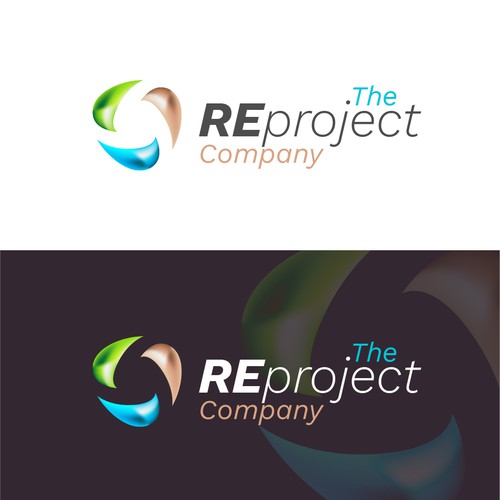 Pictogram design with the title 'Abstract upcycling logo design'