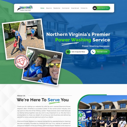 Cleaning website with the title 'Cleaning Company Homepage Design'